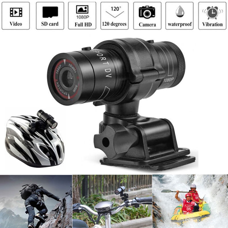 Mini F9 HD 1080P Helmet Camera