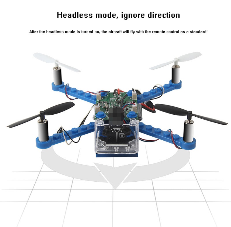 RC Helicopter DIY Building Blocks Drone 2.4G