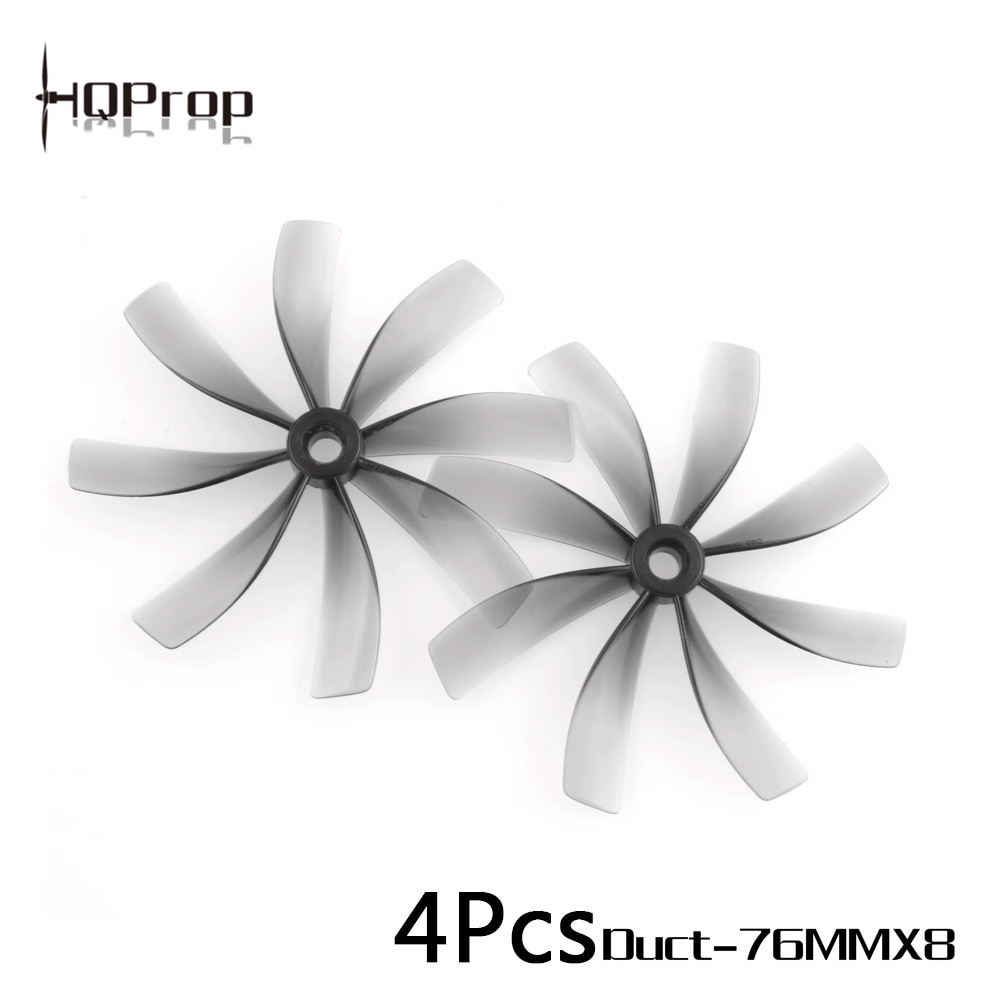 4PCS NEW HQProp Duct 75mm 6-blade CW CCW 3-inch Grey Propeller Poly Carbonate RC Cinewhoop Ducted Drones FPV Racing Quadcopter