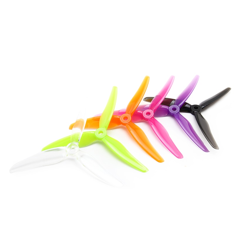 12 pairs/24 pcs Gemfan 51433 5inch 3 blade tri-blade Propeller Props Compatible Brushless Motor for FPV Racing Drone 51466